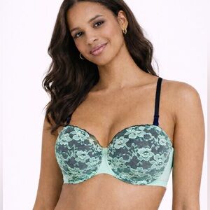 LA SENZA - Green Lace Underwire Bra